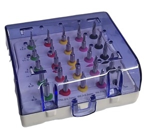 Juego de Fresas Quirúrgicas Dentales Cónicas con Puntas de Corte de Precisión y Estuche Organizador Esterilizable para Procedimientos Profesionales - Product Image 2