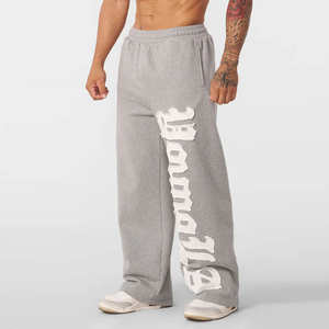 กางเกงวอร์มขาบานผ้าฝ้ายลำลองสำหรับผู้ชาย คุณภาพสูง เป็นมิตรกับสิ่งแวดล้อม แห้งเร็ว ดีไซน์ทันสมัย ปรับแต่งได้ เอวกลาง สวมใส่สบาย - Product Image 2