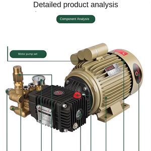 Hidrolavadora Profesional de 3HP, 350 Bares, Sistema de Limpieza Pesada, Bomba de Motor Duradera, Equipo para Talleres Automotrices e Industria - Product Image 2