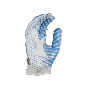 Service OEM, gants de football américain en tissu maillé personnalisés, rembourrage confortable, sensation de fraîcheur, gants d'entraînement pour équipe de football américain - Product Image 3