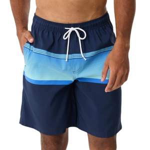 Shorts de bain camouflage noir pour hommes, séchage rapide, logo personnalisé, vêtements de plage professionnels, maillots de bain - Product Image 4