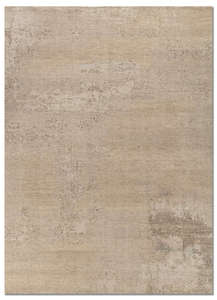 <b>Large</b> Vintage Distressed Ivory Hand-Knotted Wool Area <b>Rug</b> Medium Pile Abstract Pattern <b>for</b> <b>Living</b> <b>Room</b> Bedroom-Jaipur <b>Rugs</b> - Product Image 1