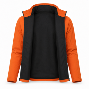 Veste Softshell Homme Personnalisée Coupe-Vent Résistante à l'Eau en Polyester OEM avec Col Montant Zippé et Poche Poitrine pour Vêtements de Travail Extérieurs – Fabricant - Product Image 5