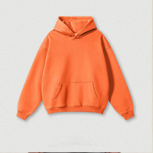 Sweat-shirt à capuche pour homme en polaire, coupe ample, décontracté, avec poches, style automne, coupe classique, tricoté, couleur unie - Product Image 1