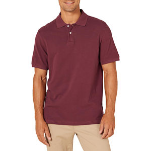 Camisas Polo Clásicas de Algodón Suave y Cómodo para Hombre, de Color Sólido, Manga Corta, Transpirables, Informales, Esenciales para el Verano - Product Image 1