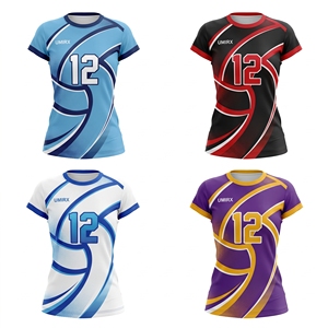 Camiseta de Voleibol para Mujer, Sublimada, con Nombre y Número Personalizados, Uniforme de Equipo para Niñas, Manga Corta, Secado Rápido, Camiseta de Baloncesto de Invierno - Product Image 2