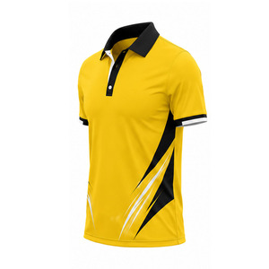 เสื้อโปโลชายแบบกำหนดเอง โพลีเอสเตอร์ แห้งเร็ว แขนสั้น ระบายอากาศได้ดี ชุดกีฬากอล์ฟ ชุดทีม ขายส่ง ผู้ผลิต OEM ODM - Product Image 3