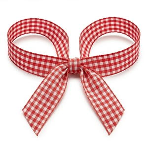 ริบบิ้นลายตารางแดงขาวขนาด 25 มม. จากนีลคามัล อินดัสทรีส์ สำหรับตกแต่งอุปกรณ์เสริมและงานฝีมือ - Product Image 4