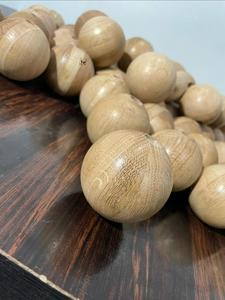 Bola Redonda Lisa de Madera Dura de Roble para Piezas Decorativas de Muebles y Suministros Profesionales para Trabajos en Madera - Product Image 5
