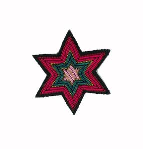 Broche en tissu 3D personnalisée, brodée à la main avec fil de bullion, motif animal, pour blazer, badge de poitrine, écusson brodé à la main - Product Image 4