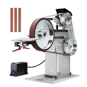 Levigatrice a Nastro a Velocità Variabile 72 x 2 Pollici con VFD 1500W, Affilacoltelli e 3 Stampi per Levigatura, Levigatrice a Nastro a Velocità Variabile - Product Image 1