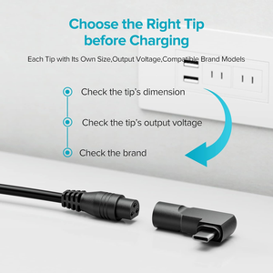 Chargeur universel pour ordinateur portable 90W USB C pour Lenovo MacBook HP Dell Asus Acer Toshiba Samsung Sony Gateway <span class=keywords><strong>Chromebook</strong></span> avec 16 embouts - Product Image 3