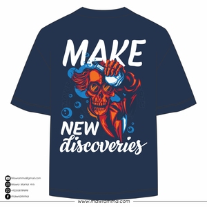 Camiseta de Manga Corta para Hombre con Estampado de Calavera Mawra New Discoveries, Corte Holgado, Estilo Vintage Informal, 100% Algodón Jersey, Diseño con Cuello Redondo - Product Image 6