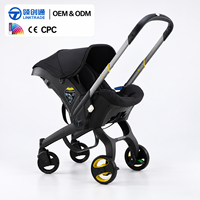 Poussette universelle 4 en 1 pour bébé, système de voyage inclinable haute position, logo personnalisé, service OEM, CE CPC