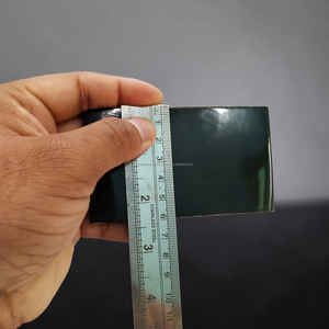 Elegante Gema Cabujón Baguette de Búfalo Negro con Acabado Brillante en un Solo Lado a un Precio Competitivo - Product Image 5