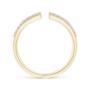Anillo de Lujo para Mujer con Diseño Geométrico Calado y Diamantes Cultivados en Laboratorio, Corte Brillante, Oro 10K 14K 18K, Plata 925 935 - Product Image 4