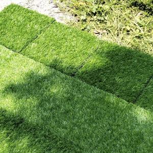 Dalles de terrasse en gazon artificiel 300x300x24mm, imperméables, carrées, pour extérieur/intérieur, maison et jardin, terrasse, cour arrière, décoration - Product Image 5