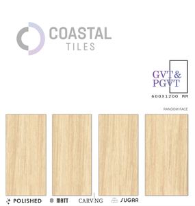 กระเบื้องลายไม้ 9 มม. กระเบื้องพอร์ซเลนขัดเงา 600x1200 มม. / 24x48 ดีไซน์คลาสสิกทันสมัย เกรด A กระเบื้องทนไฟคุณภาพพรีเมียม - Product Image 1