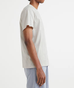 T-shirts pour hommes de haute qualité avec impression personnalisée en relief, t-shirts vierges épais et surdimensionnés, t-shirts courts unis 100% coton pour hommes - Product Image 2