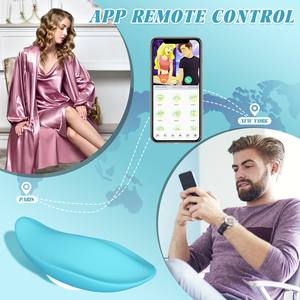 여성용 USB 충전식 무선 원격 제어 진동기 블루투스 APP 연결 음핵 자극기 섹스 웨어러블 진동기 - Product Image 6