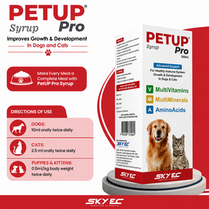 PETUP PRO Safe Syrup, Multivitamínico, Multimineral, Aminoácidos Esenciales, Refuerzo Inmunológico, Suplemento Alimenticio para Animales, Perros, Gatos, Todas las Razas - Product Image 4