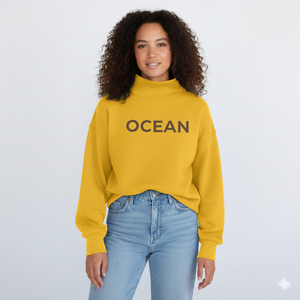 Nouveau Sweat-shirt Femme Hiver Oversize à Manches Longues Imprimé Col Montant 100% Coton Mélangé Épaules Tombantes OEM/ODM - Product Image 6