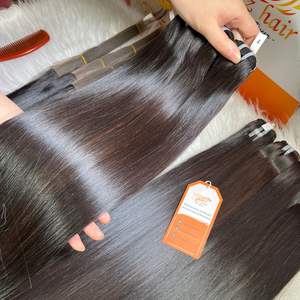 Extensiones de Cabello Humano Natural Negro Virgen Vietnamita de Primera Calidad, Grado Remy, Tejido a Máquina, Doble Trama, 100g, Color Hueso - Product Image 4