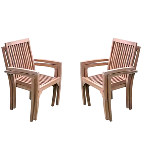 <b>GARDEN</b> TEAK <b>WOOD</b> <b>CHAIR</b> STACKING MADE IN INDONESIA - Product Image 3