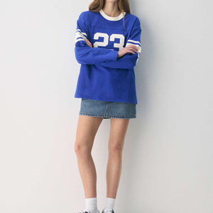 Customized Plus Size Women's Solid Casual Summer Crewneck Regular Sleeve Knitted Logo 100% Cotton Loose Fit T-<b>Shirt</b> For Women - Product Image 5