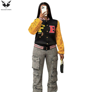 Lightweight Comfortable Stretchable Fabric OEM Customized Logo Unique Design Adult Wear Autumn College Baseball Varsity <b>Jackets</b> - Product Image 2