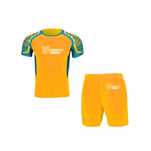 Conjunto Deportivo de 2 Piezas para Hombre |   Uniforme de Fútbol y Conjunto Deportivo de 2 Piezas con Bordes Neón, Transpirable y de Secado Rápido - Product Image 6