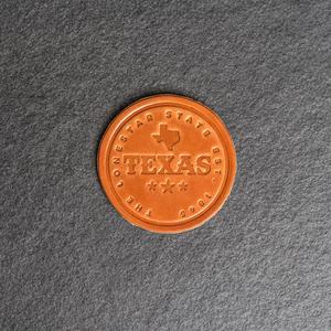 Sous-verres en cuir personnalisés avec logo en relief, design sans couture, antidérapants et imperméables, articles de bar de luxe - Modèle LC-0001 - Product Image 2