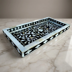 Bone Inlay Tray Made of Bone Inlay Material Highest Quality Piece and Home Kitchen Accessories - Product Image 1