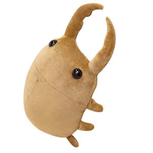 3031 Peluche de Escarabajo Gigante Marrón Realista, Juguete de Peluche Suave con Forma de Insecto, Almohada de Animal para Niños, Regalo, Escarabajo Marrón de Ojos Grandes - Product Image 1