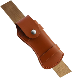 Handmade Leather Pouch For Folding Knives Premium Genuine Leather <b>Belt</b> Sheath Durable Knife Holder Protective Carry Case - Product Image 1