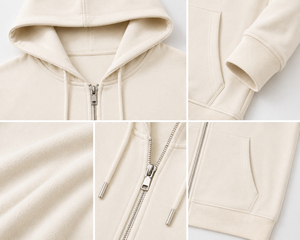 Comfortable mens hooded zip layer featuring practical front closure and breathable fabric for active casual and relaxed styling - Product Image 6