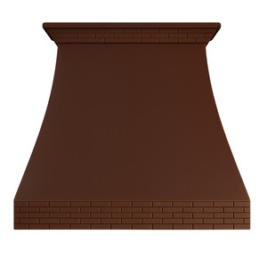 Hotte murale rustique artisanale avec capot martelé, couverture murale pour cheminée et poêle - Product Image 3