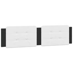 Coussin de tête de lit en similicuir blanc et noir, 76,0 pouces, en mousse, pour repose-tête et lecture - Product Image 2