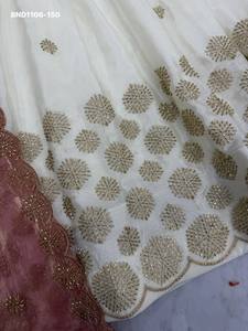 Conjunto de Lehenga-Choli de diseñador Chinon con bordado de lentejuelas y pedrería, exportador mundial, proveedor indio. - Product Image 6