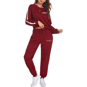 Conjunto Deportivo de Dos Piezas con Logotipo Personalizado para Hombre y Mujer, Sudadera con Capucha Transpirable, Informal, de Manga Larga, Color Sólido - Product Image 1