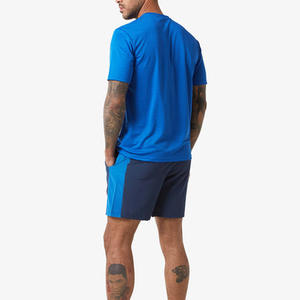 Conjunto Deportivo de Verano Personalizable con Logotipo, Camiseta y Pantalones Cortos para Hombre, Conjunto de Dos Piezas Transpirable, Camiseta de Algodón Vintage para Hombre - Product Image 2