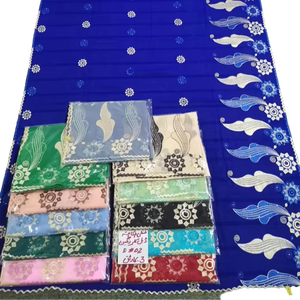 Hiyab de Chifón para Mujer, con Bordado Floral y Pedrería, Ligero, Transpirable, Multicolor, Étnico, Proveedor Mayorista, Suave - Product Image 3