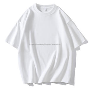 T-shirt personnalisé en coton 100 % de haute qualité pour hommes, vierge, épais et surdimensionné, idéal pour l'impression – Vente en gros - Product Image 1