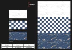 Carreaux de porcelaine à finition brillante de qualité supérieure 30x60 cm, conçus pour une extension visuelle sans joint et une structure durable - Product Image 5