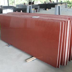 Dalles de granit rouge naturel poli en promotion pour intérieurs de maisons de luxe, centres commerciaux, aéroports et grands espaces, disponibles au meilleur prix - Product Image 2