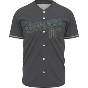 Tenues de baseball et softball imprimées, unies, grandes tailles, manches courtes, haute qualité, ensembles de sportswear unisexe, vente en gros, automne - Product Image 1