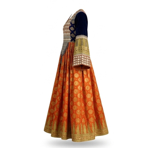 Premium Quality Afghan Heavyweight Kuchi Vibrant Floor Length Embroidered Afghan <b>Clothes</b> Afghan Kuchi <b>Handmade</b> Dresses - Product Image 3