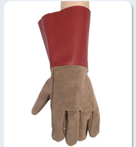 Professional Safety <b>Cow</b> Split Leather Full Finger Heat Resistant Fire Proof Welding Gloves Custom Men Women Durable Gloves - Product Image 2