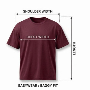 เสื้อยืดผู้ชายสีแดงเลือดหมู แบรนด์ดัง ผ้าฝ้าย ถักทอเรียบ ย้อมสีพื้น ดีไซน์เรียบง่าย แขนสั้น สำหรับฤดูร้อน - Product Image 3