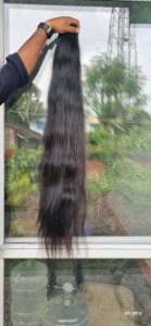 Extensions de cheveux Remy indiens non transformés 100% meilleur fournisseur de cheveux raides noirs avec des extrémités dessinées simples de haute qualité - Product Image 6